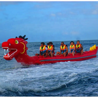 Jouets aquatiques gonflables, remorquables, flotteurs gonflables Dragon, bateau gonflable, bateau banane, bateau gonflable Dragon chinois