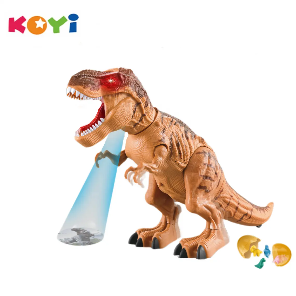 Çocuk oyuncakları pil işletilen dinozor oyuncaklar Set çok fonksiyonlu Animatronic Dino sprey projeksiyon yumurta döşeme dinozorlar için Boys