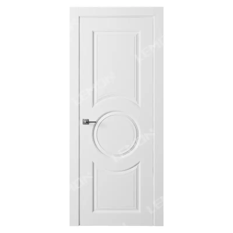 Portes intérieures apprêtées blanches 30*80 à 6 panneaux Porte intérieure en bois Mdf Portes intérieures prémontées modernes