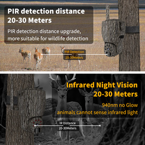 4G LTE dòng sống PTZ săn bắn đường mòn máy ảnh ngoài trời 20800mAh có thể sạc lại pin Powered máy ảnh động vật hoang dã 4G với bảng điều khiển năng lượng mặt trời - Product Image 3