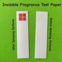 Bandelettes de test de parfum à image cachée, papier d'affichage d'ingrédients de parfum, papier de test de parfum invisible magique