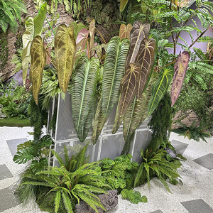 Hojas de Palma Tropical Artificiales, Hojas de Planta Monstera, Hoja Verde Grande para Decoración de Mesa de Fiesta de Cumpleaños, Playa, Jungla Hawaiana - Product Image 4