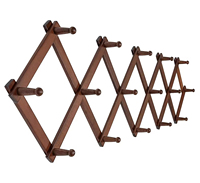 Porte-manteau mural en bois, crochet en bambou, porte-manteau pour chapeaux, vêtements et serviettes