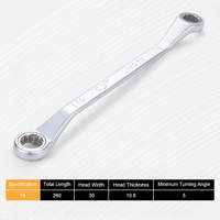 Set Kunci Ring Ratchet Aksi Cepat 10mm hingga 24mm Baja Chrome Vanadium Kombinasi Box Open End