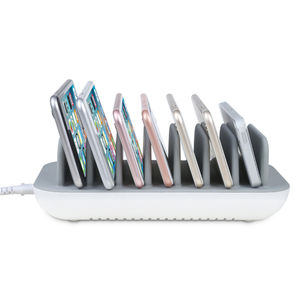 <span class=keywords><strong>Station</strong></span> de charge USB-C intelligente, portable, publique, rapide, <span class=keywords><strong>7</strong></span> ports, pour téléphone portable, tablette, hôtel, restaurant, bureau, maison - Product Image 4