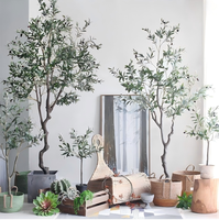 Künstlicher Olivenbaum 120cm Künstlicher Olivenbaum im Topf Kleine Pflanze für Regal Schreibtisch Eingangsbereich Deko Kein Gießen OEM Maßanfertigung