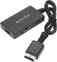 Convertidor de Audio y Video de PS2 a HD, Cable Adaptador PAL NTSC SECAM HD 1080P Macho a Hembra para Juegos de PS1/2/3, HDTV, PC