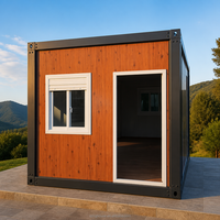 Vente directe usine – Maison conteneur détachable à grain de bois, assemblage rapide, maison modulaire préfabriquée pour habitation, bureau ou mini-maison