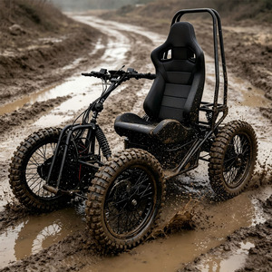 Scooter électrique tout-terrain robuste 4x4, moteur 5000W, batterie 60V 50Ah, pneus de 20 pouces pour l'exploration en extérieur, mobilité Equad - Product Image 1