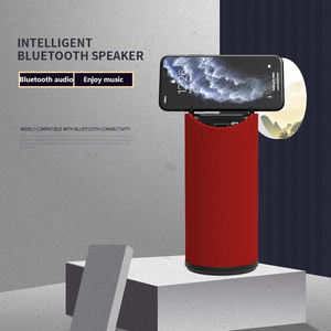 Vertical Fabric Mini HIFI Wireless <b>Speaker</b> Built-in Phone Holder TF <b>USB</b> AUX Multi Media Play Portable Desktop Subwoofer - Product Image 5