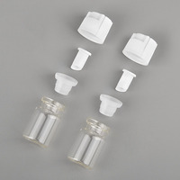 Flacon en verre de 4 ml, 5 ml, 10 ml à double compartiment pour poudre et eau, poudre lyophilisée, avec bouchon pelable