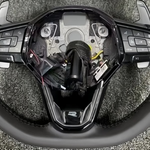 Factony Ventas Directas Costura Negra de Cuero Perforado para Volkswagen Golf MK7 8 Jetta Passat B8 <span class=keywords><strong>Polo</strong></span> Tiguan <span class=keywords><strong>GTI</strong></span> - Product Image 4