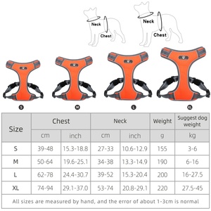 สายรัดอกสุนัขแบบเสื้อกั๊ก ป้องกันการหลุดรอด ป้องกันแสงสะท้อน ขนาดกลาง-ใหญ่  วัสดุโพลีเอสเตอร์ ดีไซน์สปอร์ตทันสมัย - Product Image 5