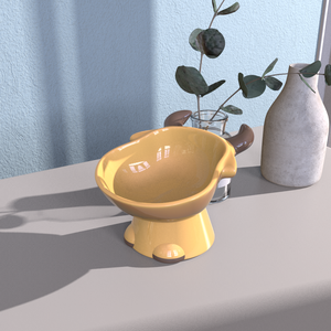 ชามเซรามิกยกสูงสำหรับสัตว์เลี้ยง คุณภาพสูง ชามน้ำและอาหารสำหรับสุนัขและแมว ชามยกสูงสำหรับแมวและสุนัขในบ้าน - Product Image 6