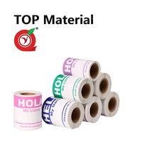 Nouveaux autocollants personnalisés pour badge nominatif, rouleau de papier, vinyle adhésif, étiquette imperméable, impression de logo, autocollant