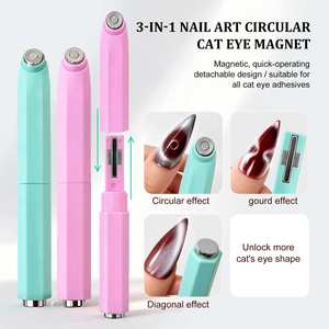 Imán para <span class=keywords><strong>Uñas</strong></span> Ojo de Gato 3 en 1 Desmontable, Imán Fuerte de Doble Punta para Arte de <span class=keywords><strong>Uñas</strong></span>, Herramientas DIY - Product Image 2