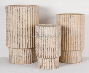 Good Quality Customized Vintage Europe Indoor/Outdoor Lightweight Eco-Friendly Floor Shopping Mall Use 30L <b>Set</b> Flower Pots - Product Image 1