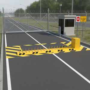 Barrera Hidráulica con Púas para Neumáticos, Control Remoto SST, Resistente al Agua, Bloqueo de Carreteras para Intrusos - Product Image 6