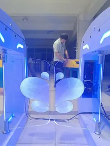 Chunanjia peralatan bermain anak-anak, dalam ruangan bermain labirin taman hiburan gerbang ayunan pintu otomatis kaca optik