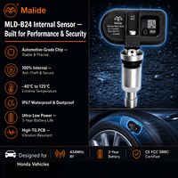 Moniteur de pression et de température des pneus TPMS 434 MHz compatible, intégré, affichage OEM encastré pour trous aveugles