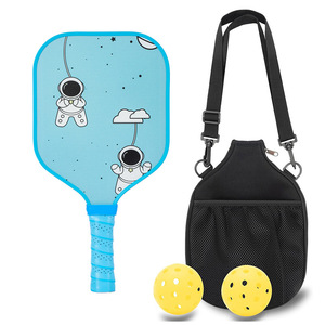 Juego de Raquetas de Pickleball para Niños con Bolsa de Malla, Pelotas de 40 Hoyos, Mango Antideslizante, Equipo de Juego para Exteriores - Product Image 3