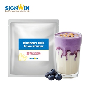 Mélange de mousse de lait aux myrtilles facile à préparer, emballage en sachet aluminium pour café, applications multiples - Product Image 1