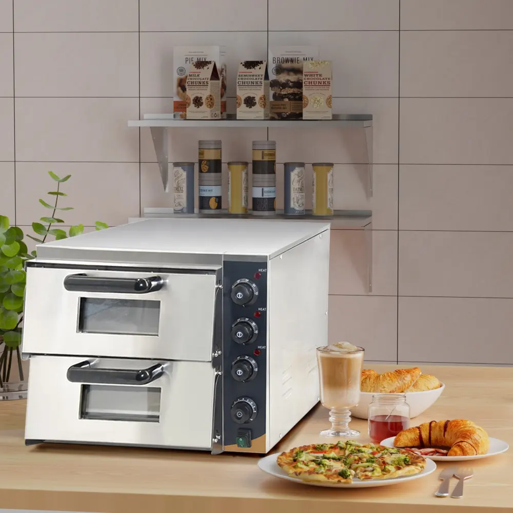 Двухслойная машина для изготовления печенья электрическая портативная Двухуровневая печь для пиццы коммерческое кухонное оборудование для выпечки хлеба