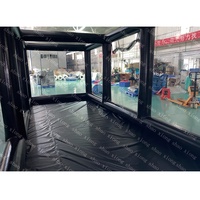 Tente de garage gonflable pour voiture, capsule de stockage automobile, grande couverture extérieure transparente en PVC, tente de présentation de voiture gonflable, vente en gros