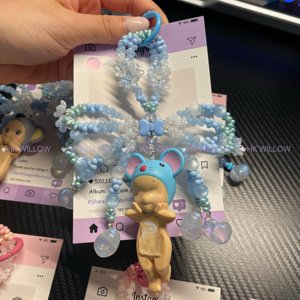 Porte-clés Sonny Angel, porte-clés nœud, porte-clés personnalisé DIY, breloque pour téléphone, accessoires pour sac, accessoires en gros, vêtements pour poupées - Product Image 3