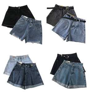 Short en jean d'été <span class=keywords><strong>Jeans</strong></span> courts stretch à taille haute pour femmes Fabricant Livraison rapide 7 jours Expédition <span class=keywords><strong>DDP</strong></span> Short en jean - Product Image 2