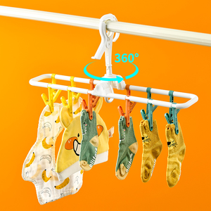 Étendoirs à vêtements coupe-vent pour sécher les chaussettes soutiens-gorge sous-vêtements vêtements de bébé, chapeaux écharpes serviettes pantalons et gants couche - Product Image 2