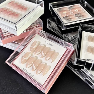 Offre Spéciale plusieurs Style 24 pièces/boîte presse sur les ongles acrylique étoile papillon <span class=keywords><strong>faux</strong></span> ongles <span class=keywords><strong>noir</strong></span> <span class=keywords><strong>et</strong></span> <span class=keywords><strong>blanc</strong></span> français ongles en gros - Product Image 3