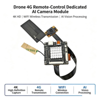 Module de caméra dédié à l'IA avec contrôle à distance 4G et WIFI sans fil 4K pour drones