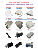 Niedrig-PIM 200W 1710-1880/1920-2170/2500-2690/3300-3800Mhz Vierband-RF-Quad-Kombinierer mit NF