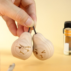 Wood Pear <b>Diffuser</b> Figurine Ash Wood <b>Reed</b> <b>Diffuser</b> Aromatic Home Decor Gift <b>For</b> Office Hotel Restaurant - Product Image 2