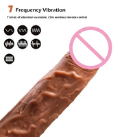 Vibrierende Teleskop heizung Drahtlose Fern dildo vibratoren Silikon Schub natürliche riesige realistische Dildo für Frauen Sexspielzeug
