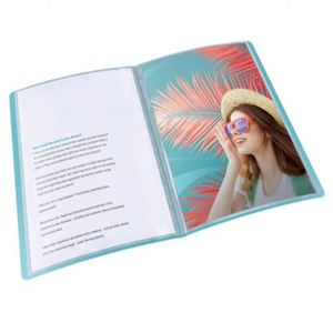 2 Pack A4 Plastic Sleeves 60 Pocket Bound Presentation Binder Presentation Book Art Portfolio <b>Folder</b> Sheet Protector <b>Display</b> Boo - Product Image 3