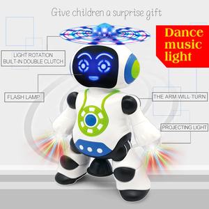 Robot Giocattolo Danzante 2022, <span class=keywords><strong>Action</strong></span> <span class=keywords><strong>Figure</strong></span> con Gesti, Robot Elettrico Rotante con Musica, Effetti Luminosi e Movimenti - Product Image 4