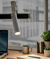 Lampe de table portable multifonction 4 en 1 détachable, rechargeable, LED, pour la maison, le bureau, à intensité variable en continu, lampe de bureau magnétique