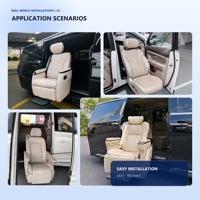 Siège sport Tengyun S5B en cuir PU confortable pour Alphard Van, utilisateurs handicapés, pivotant électrique programmable