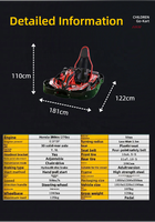 Karts de course tout-terrain professionnels de luxe pour adultes, moteur 200CC 4 temps, transmission par chaîne 4x4, châssis de karting pour drift, à essence