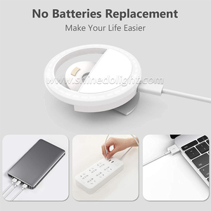 Anillo de Luz LED con Clip, Profesional, <span class=keywords><strong>para</strong></span> Maquillaje, Selfies con Smartphone, Anillo de Luz LED <span class=keywords><strong>para</strong></span> Celular - Product Image 4