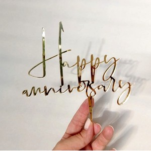 Adornos <span class=keywords><strong>para</strong></span> <span class=keywords><strong>Pastel</strong></span> <span class=keywords><strong>de</strong></span> Aniversario, Letreros Decorativos con Purpurina y Espejo, con Caja Transparente, <span class=keywords><strong>para</strong></span> Hombres y Mujeres, Decoración <span class=keywords><strong>para</strong></span> Aniversarios <span class=keywords><strong>de</strong></span> Boda - Product Image 5