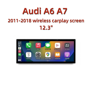 Schermo Multimediale Wireless da 12,3 Pollici con Carplay e Android Auto per <span class=keywords><strong>Audi</strong></span> A6 C7 A7 4G 2011-2018, GPS, Navigazione e Stereo - Product Image 2