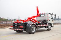 Camion à benne basculante JAC Junling avec bras de levage amovible pour une collecte facile des déchets
