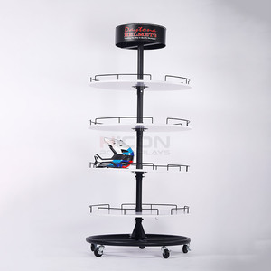 Tùy Chỉnh Tiết Kiệm Không Gian Kim Loại Xe Máy Mũ Bảo Hiểm Hiển Thị Sàn Đứng Hiển Thị Kệ Mũ Bảo Hiểm Hiển Thị Cho Mũ Bảo Hiểm Cửa Hàng - Product Image 3