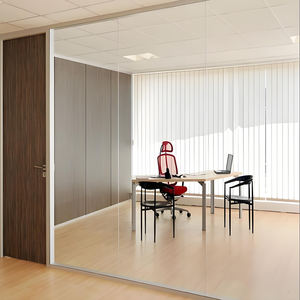 防音会議オフィス仕切り用12mm強化アルミフレームレスガラス仕切り屋内仕切り - Product Image 2