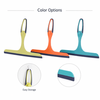 Ensemble de raclettes à vitres en silicone multicolores, essuie-glace pour salle de bain, outil de nettoyage sans traces pour douche et sol