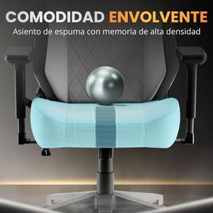 Silla <span class=keywords><strong>Gamer</strong></span> 4D Premium Gris, Reclinable <span class=keywords><strong>180</strong></span> <span class=keywords><strong>Grados</strong></span>, Transpirable, de Lino, Silla de Oficina Ergonómica Premium con Ruedas - Product Image 6