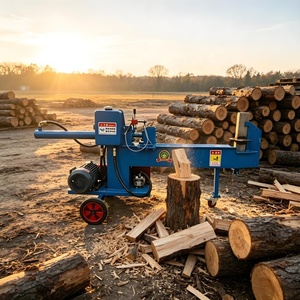 Petit fendeur de bûches électrique <span class=keywords><strong>hydraulique</strong></span> automatique haute puissance, pour usage domestique rural et fendage de bois de chauffage - Product Image 2
